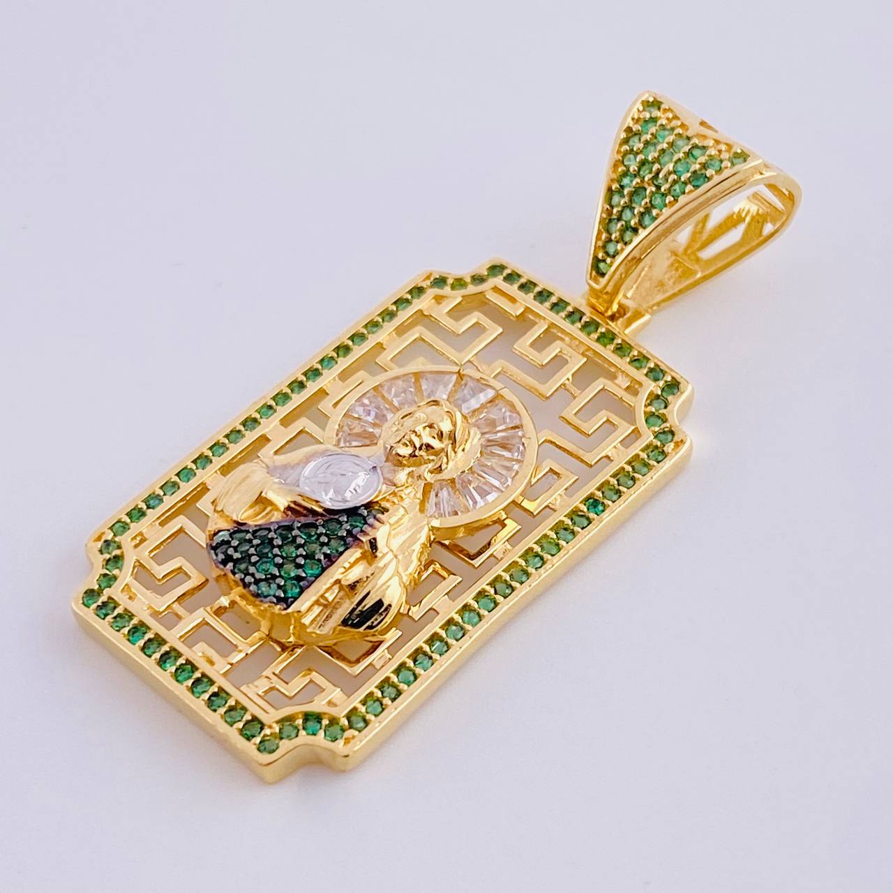 Dije Placa San Judas 8.3 g / 1 3/4 in Oro Amarillo 18K