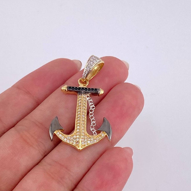 Dije Ancla 4.2 g / 1 1/2 in Oro Amarillo 18K