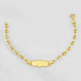 Bracelet Baby GC Nube 1.95g / 5 3/4 in / 3.4mm Yellow Gold 18K