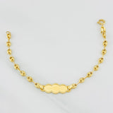 Pulso Bebé Gc Placa Nube 1.9g / 6 in / 3.56mm Oro Amarillo 18K