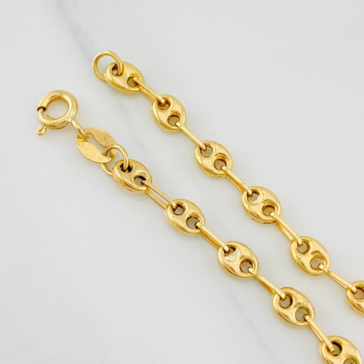 Baby Bracelet GC Dolphin Plate 2g / 6 in / 3.54mm Yellow Gold 18K