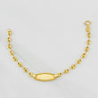 Baby Bracelet GC Oval Plate 2g / 5 1/2 in / 3.49mm Yellow Gold 18K