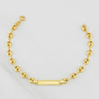 Pulso Bebé GC Placa Rectangular Trenzada 2.65g / 6 3/4 in / 4.71mm Oro Amarillo 18K