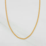 Cadena Mini Cubana 1.45g / 24 in / 1.2mm Oro Amarillo 18K