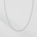 Military Chain 2.7g / 24 in / 0.9mm 18K White Gold