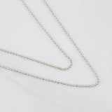 Military Chain 2.7g / 24 in / 0.9mm 18K White Gold