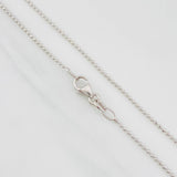 Military Chain 2.7g / 24 in / 0.9mm 18K White Gold