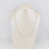 Military Chain 2.7g / 24 in / 0.9mm 18K White Gold
