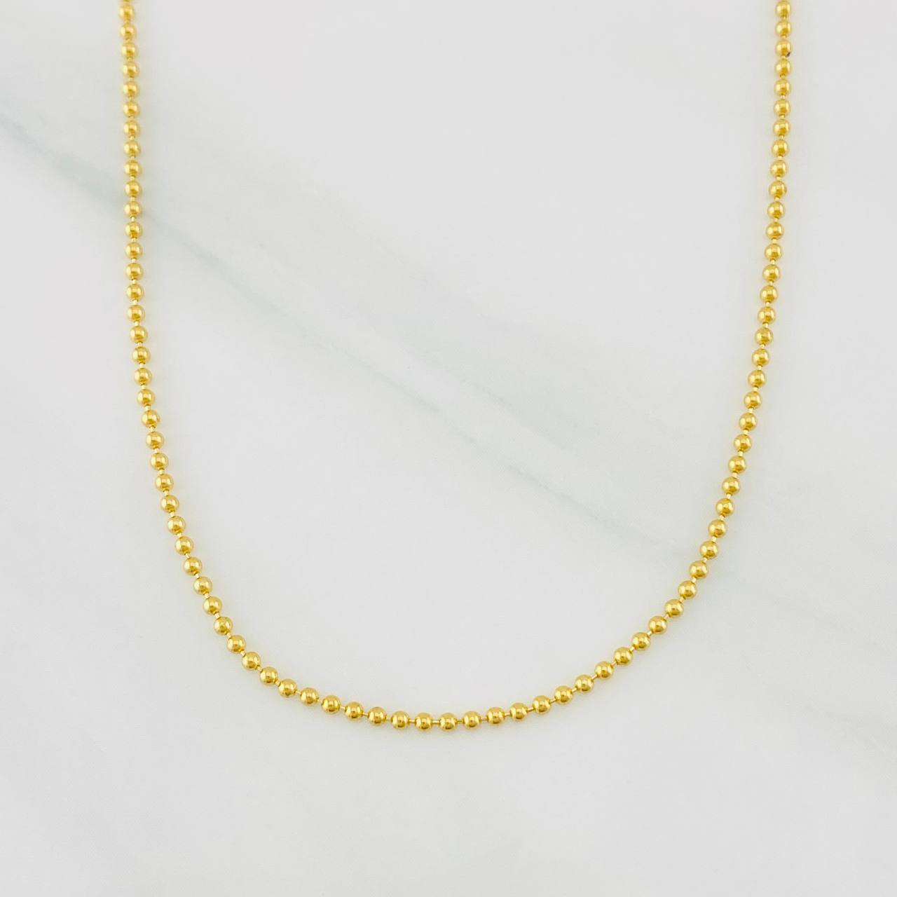 Military Chain 3.85g / 24 in / 1.2mm 18K Yellow Gold