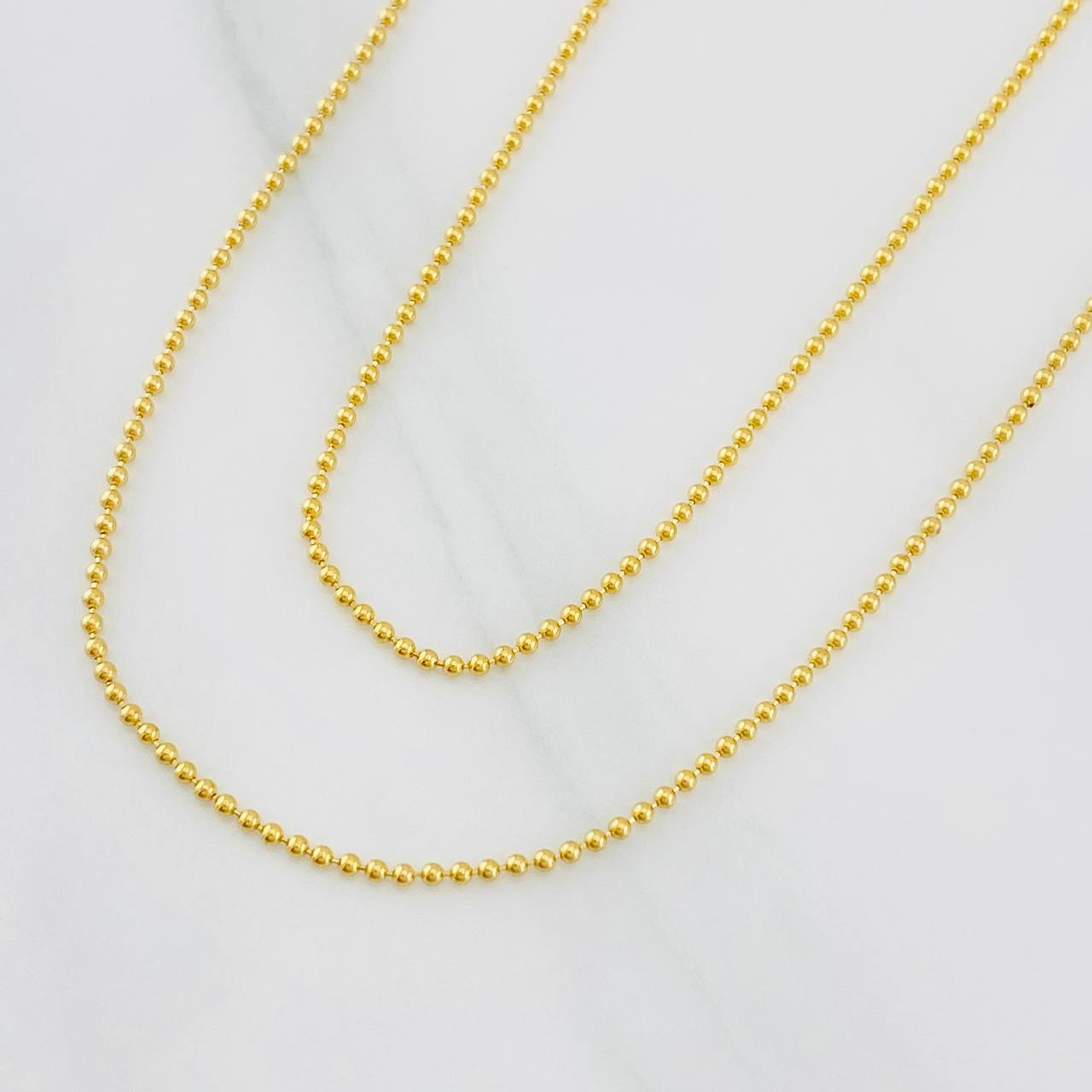 Military Chain 3.85g / 24 in / 1.2mm 18K Yellow Gold