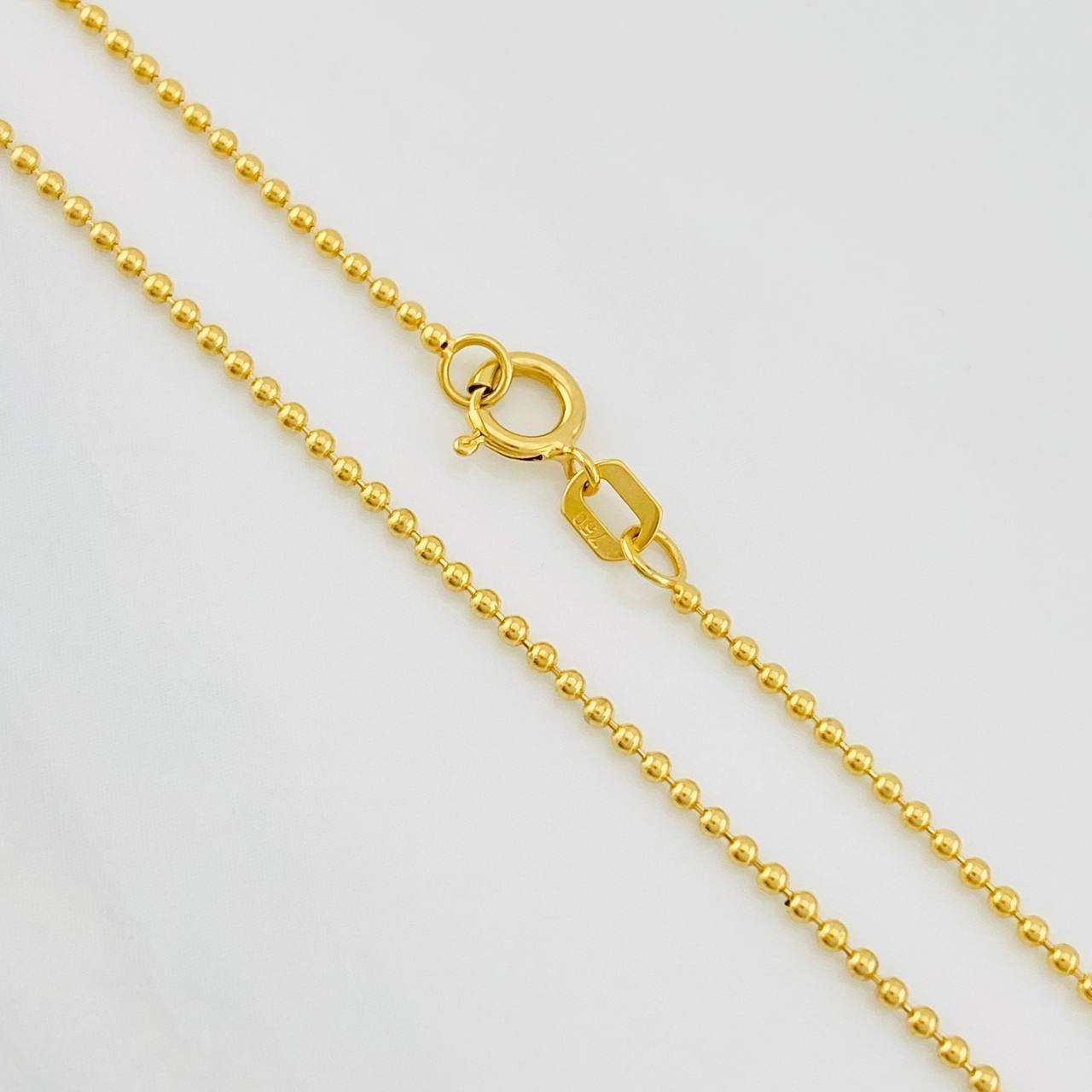Military Chain 3.85g / 24 in / 1.2mm 18K Yellow Gold