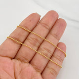 Military Chain 3.85g / 24 in / 1.2mm 18K Yellow Gold