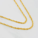 Singapore Chain 4.1g / 24 in / 1.7mm 18K Yellow Gold