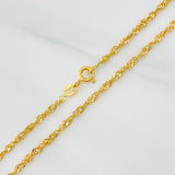 Singapore Chain 4.1g / 24 in / 1.7mm 18K Yellow Gold