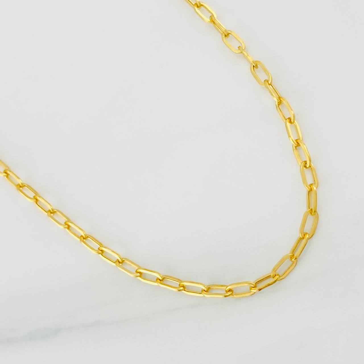 Box Chain 3.2g / 18 in / 2.6mm 18K Yellow Gold