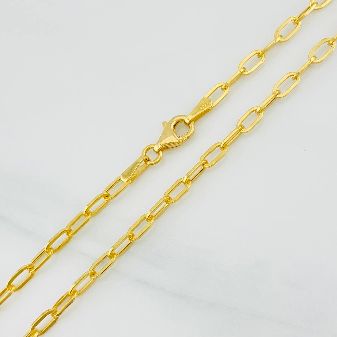 Box Chain 3.2g / 18 in / 2.6mm 18K Yellow Gold