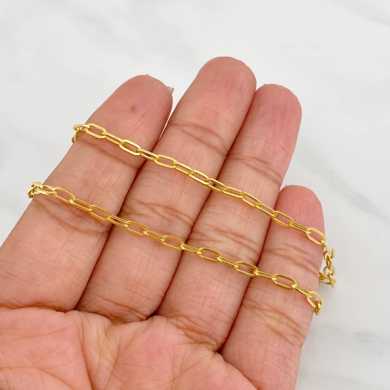 Box Chain 3.2g / 18 in / 2.6mm 18K Yellow Gold