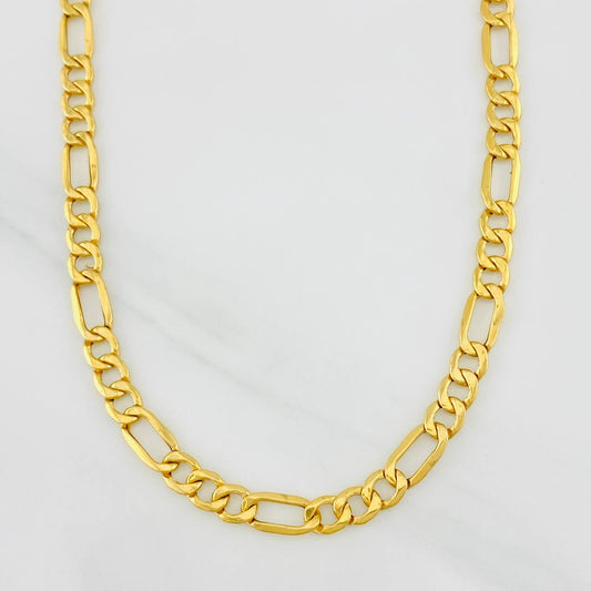 Figaro Chain 9.2g / 24 in / 4.3mm 18K Yellow Gold