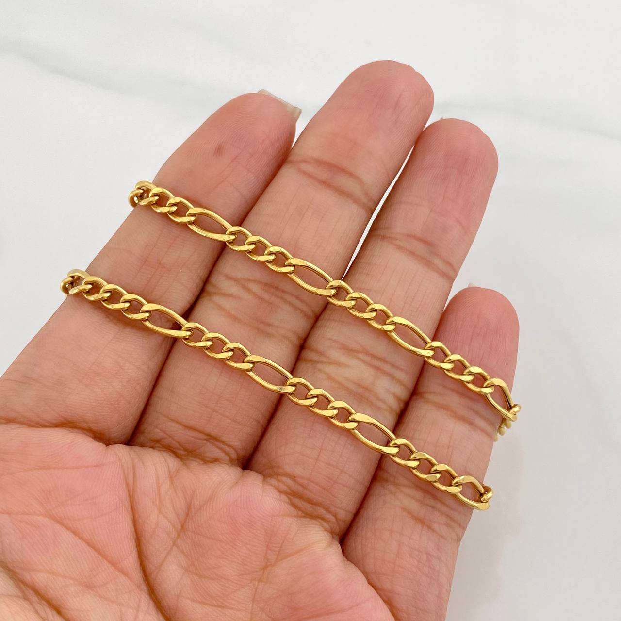 Figaro Chain 7.95g / 20 in / 3.8mm 18K Yellow Gold