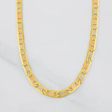 Flat Mariner Chain 15.2g / 20 in / 3.7mm Three Golds 18K