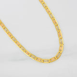 Flat Mariner Chain 15.2g / 20 in / 3.7mm Three Golds 18K