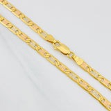 Flat Mariner Chain 15.2g / 20 in / 3.7mm Three Golds 18K