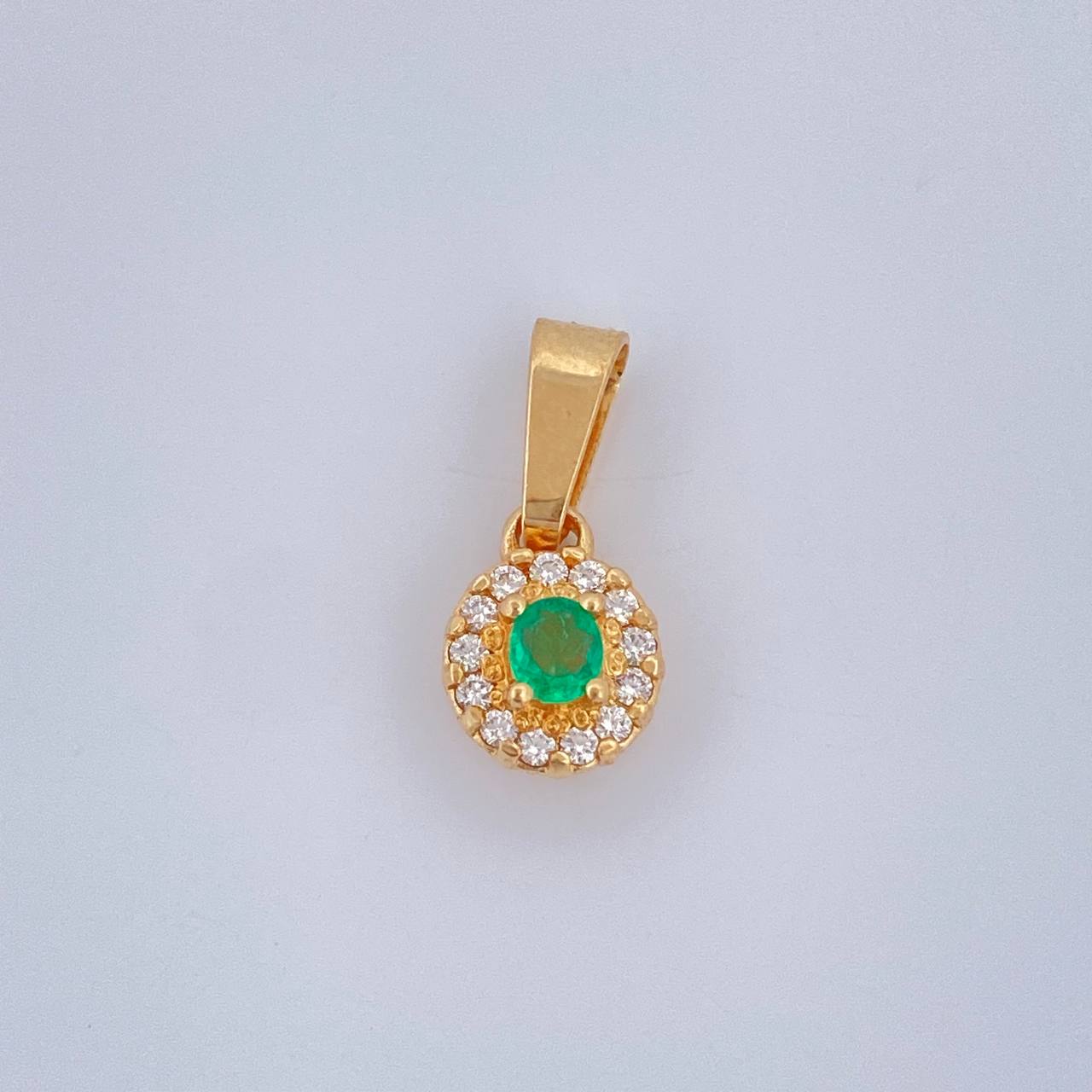 Pendant Halo 0.9gr / 0.5in / 18K Gold $