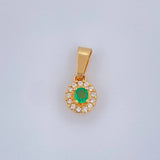 Pendant Halo 0.9gr / 0.5in / 18K Gold $