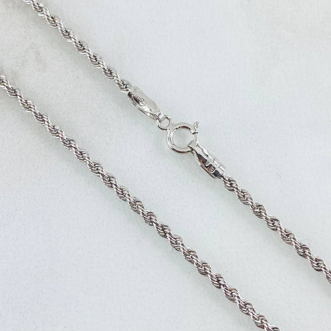 Rope Chain 1.75gr / 17 3/4 in / White Gold +3 18K *