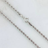 Rope Chain 1.75gr / 17 3/4 in / White Gold +3 18K *