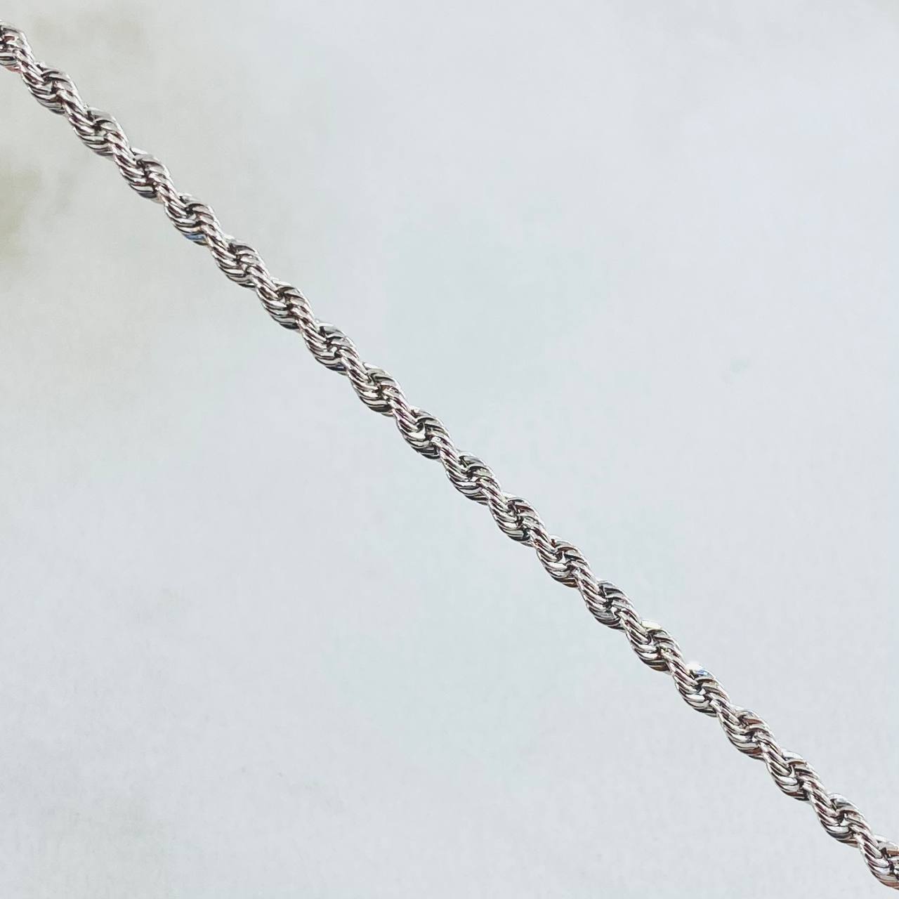 Rope Chain 1.75gr / 17 3/4 in / White Gold +3 18K *