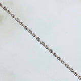 Rope Chain 1.75gr / 17 3/4 in / White Gold +3 18K *