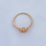 Tiara Ring 1.55gr / Size 7 1/4 / 18K Gold