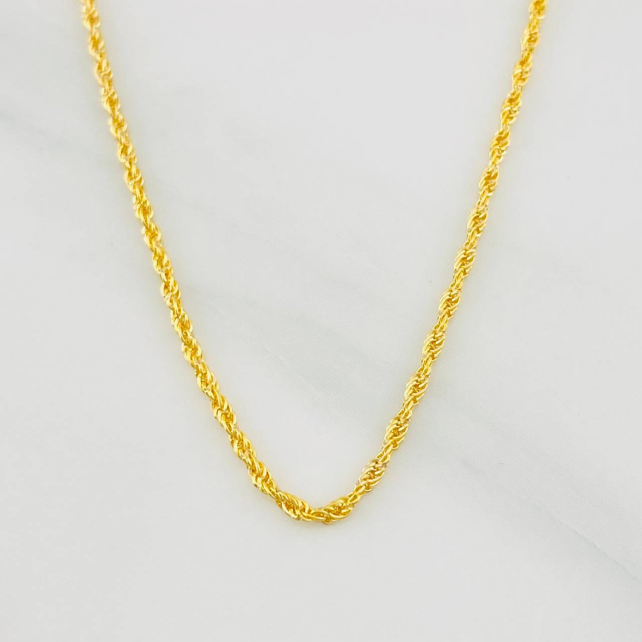 Rope Chain 1.35g / 20 in / 1.4mm 18K Yellow Gold