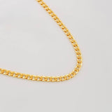Cadena Cubana 11.7g / 24 in / 3.9mm Oro Amarillo 18K