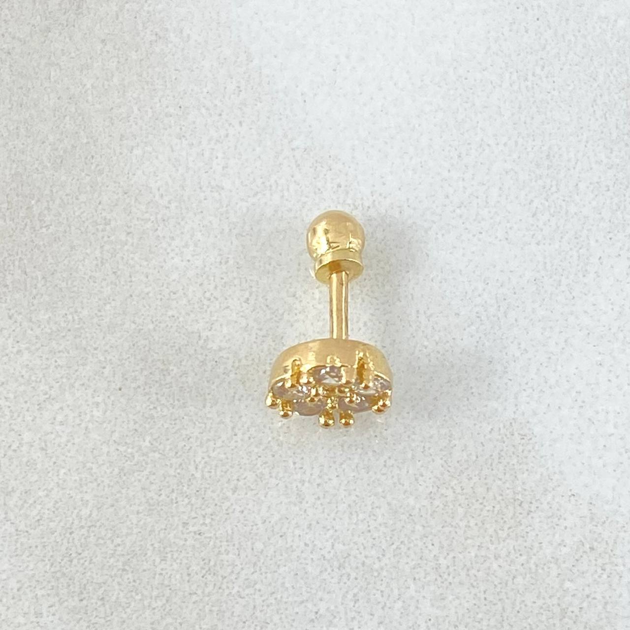 Piercing Flor 0.7gr / Nac.Esp.Oro 18K