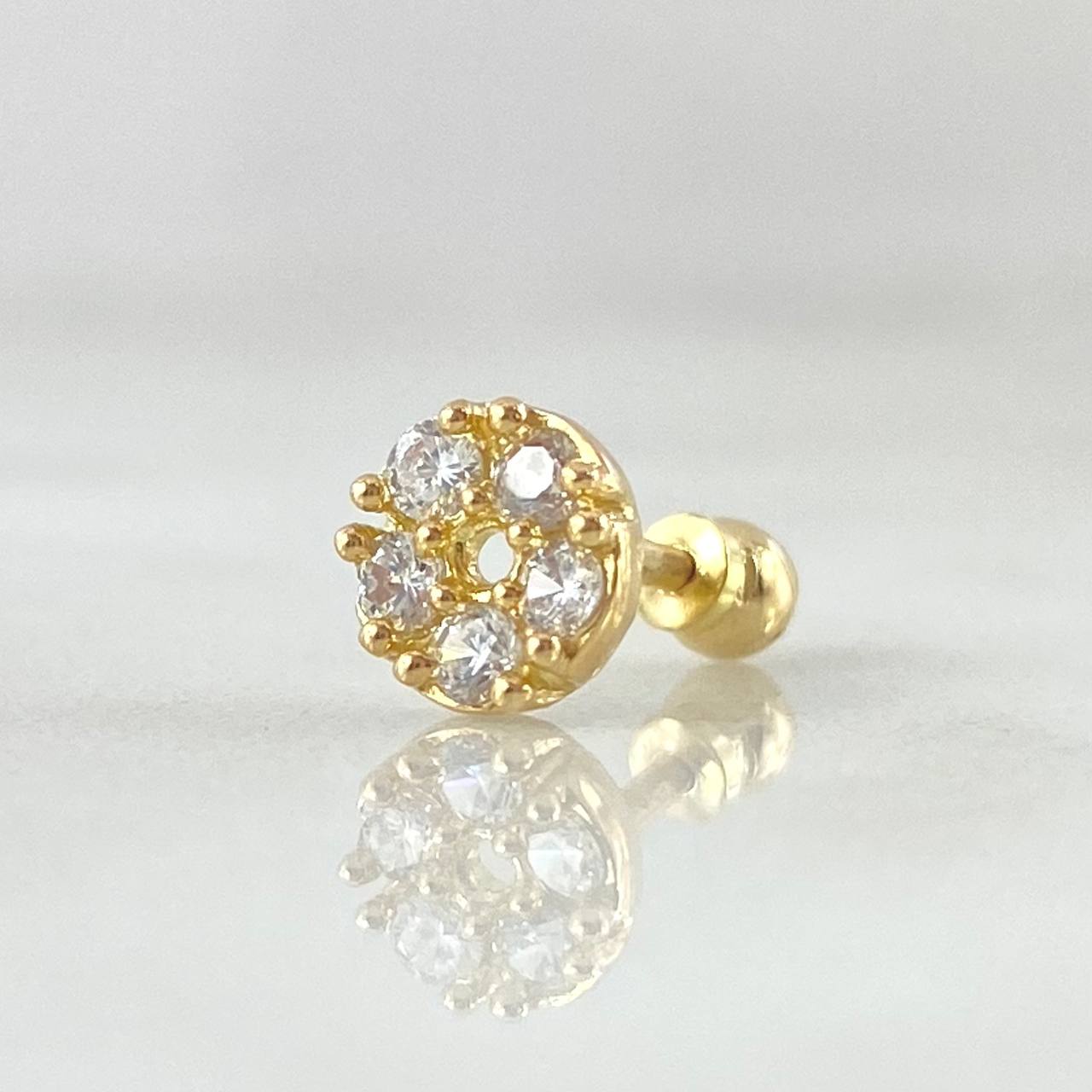Piercing Flor 0.7gr / Nac.Esp.Oro 18K