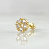 Piercing Flor 0.7gr / Nac.Esp.Oro 18K