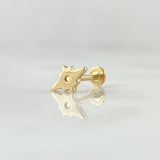 Piercing Estrella Cardenal 0.55gr / Nac.Esp.Oro 18K