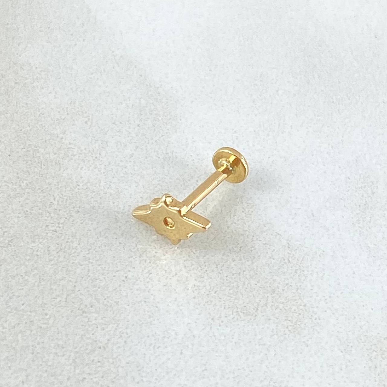 Piercing Estrella Cardenal 0.55gr / Nac.Esp.Oro 18K