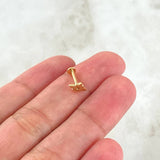 Piercing Estrella Cardenal 0.55gr / Nac.Esp.Oro 18K