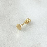 Piercing Circulo Liso 0.3gr / Nac.Esp.Oro 18K *