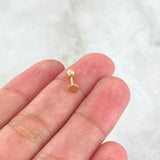 Piercing Circulo Liso 0.3gr / Nac.Esp.Oro 18K *