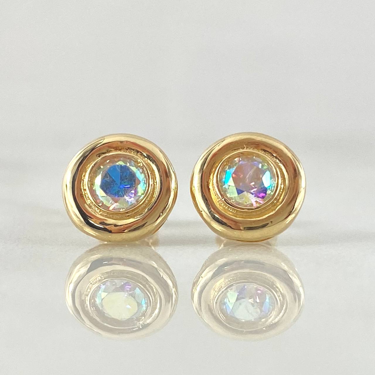 Stud Earrings Central Hoop 2.6gr / Special Pearl 18K Gold *