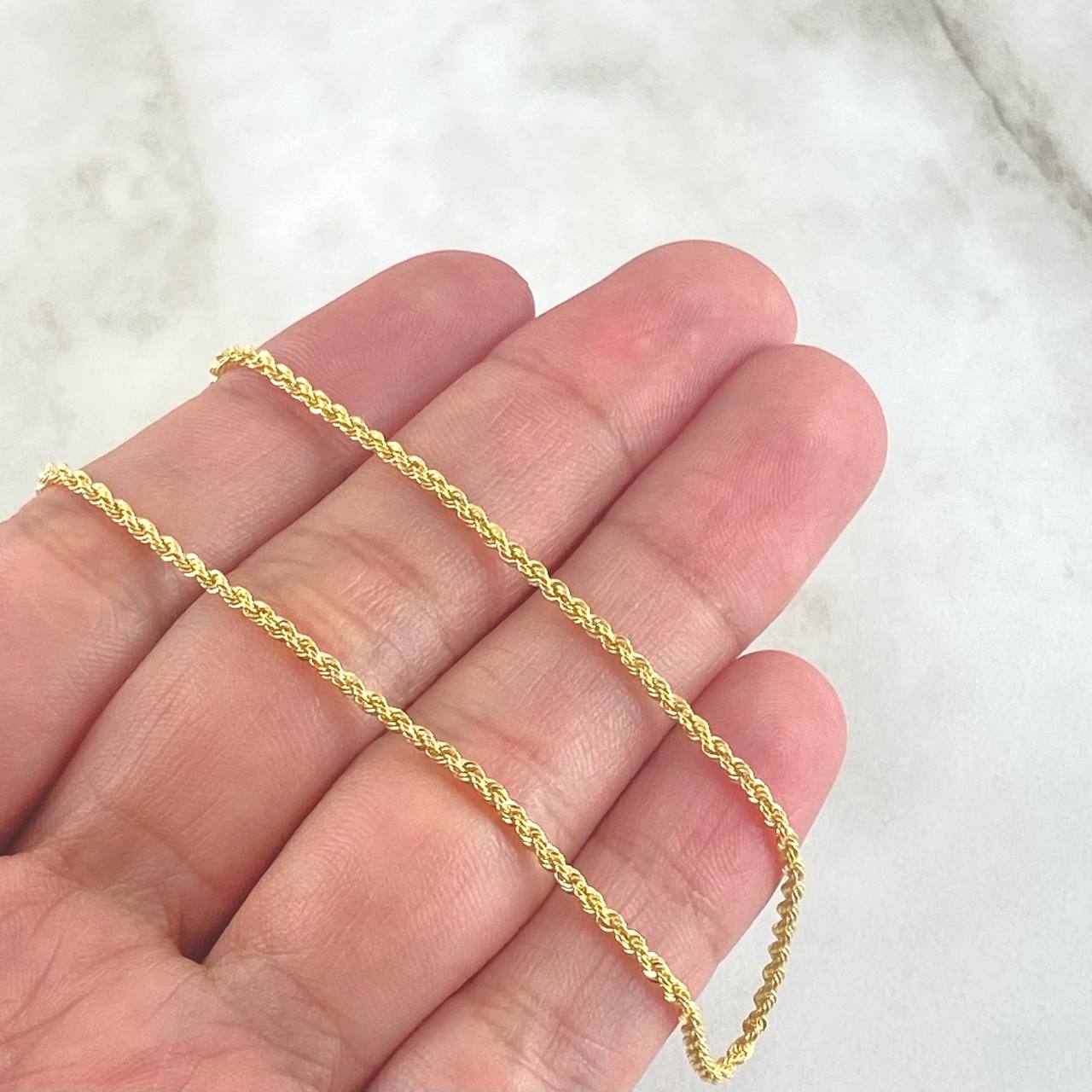 Rope Chain 3.6gr / 60cm / 2.1mm Yellow Gold +3 18K