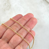 Military Chain 7.25gr / 23.6in / +3 18K Gold ©