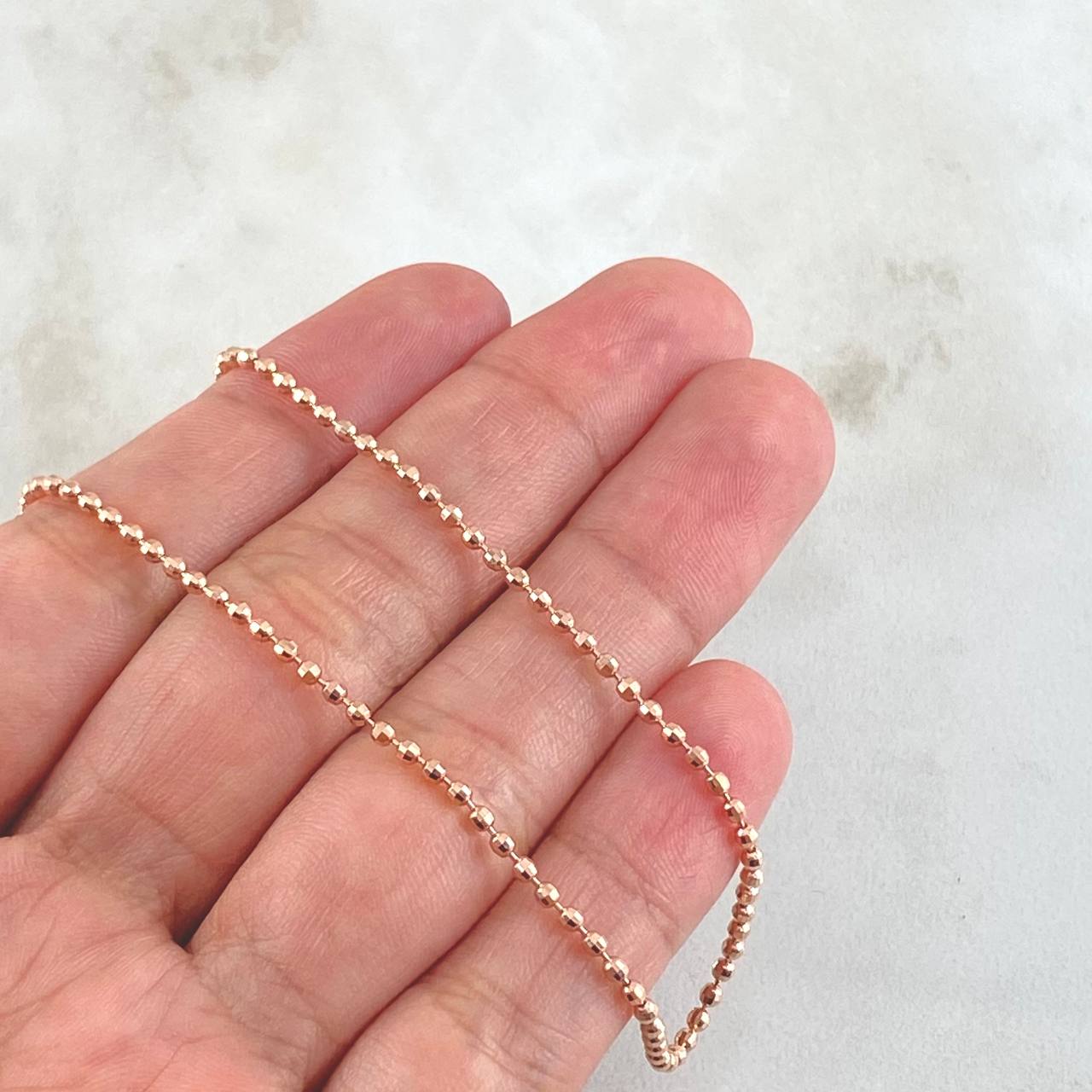 Military Chain 8.45gr / 23.6in / +3 18K Gold ©
