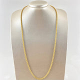Rope Chain 9.65gr / 27.6in / +3 18K Gold