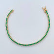 Pulso Tennis 6.9gr / 16.2cm / 1.7mm Esmeralda 2.5 Qts Oro Amarillo 18K (Joya) &