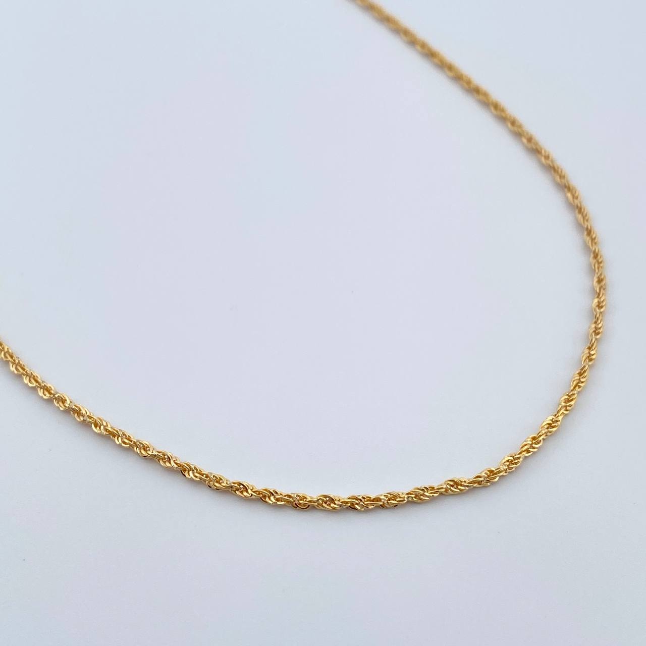 Rope Chain 1.7gr / 17.7in / 18K Gold +3 &